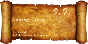 Vastag Ilona névjegykártya